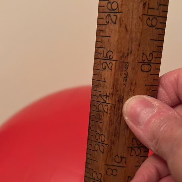 VALEO EXERCISE BALL ORANGE SIZE MEDIUM 22” - Picture 3 of 3